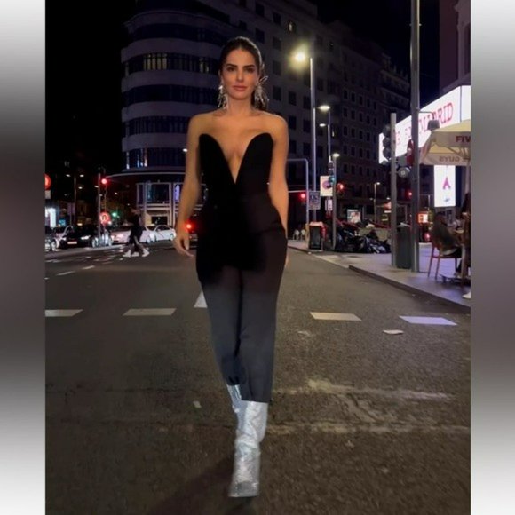 ZARA SPARKLY HIGH HEEL BOOTS - Picture 9 of 9